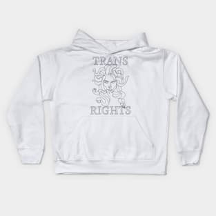 trans rights medusa Kids Hoodie